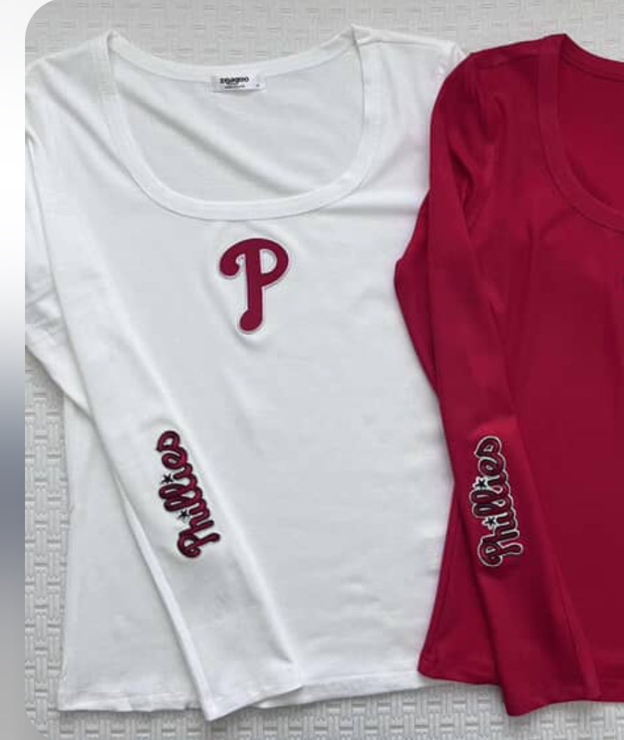 Long Sleeve Phillies Top