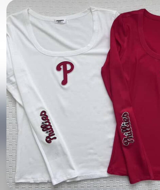 Long Sleeve Phillies Top