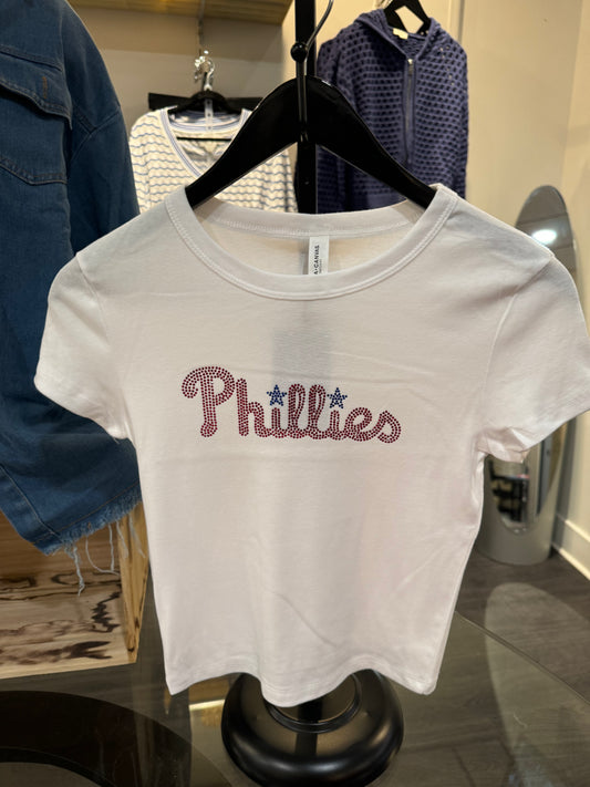 Phillies Bling Baby tee