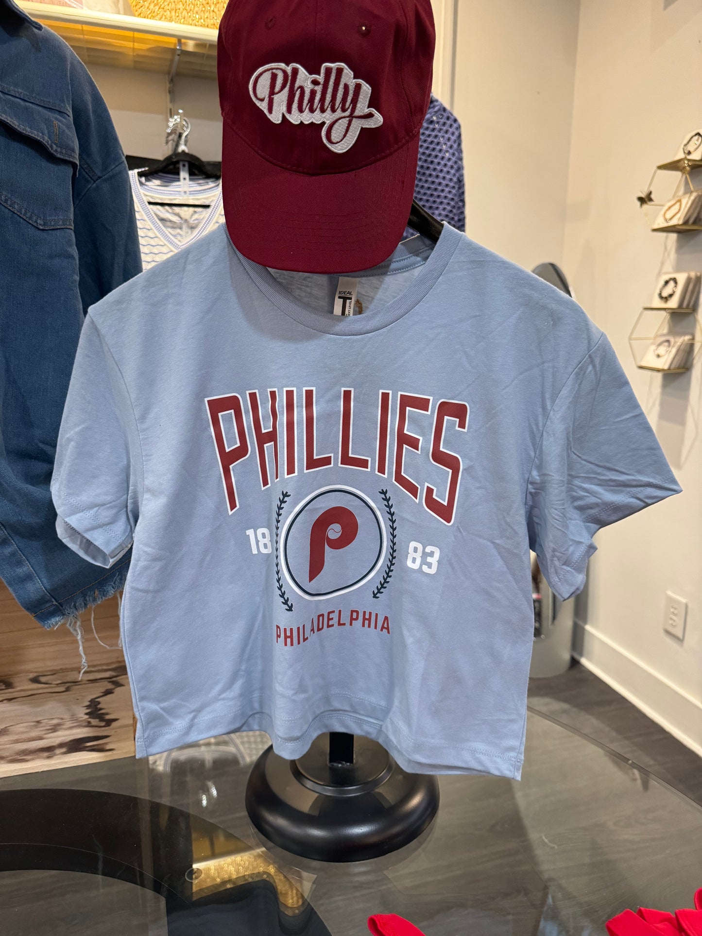 Phillies Crop Boxy Tee
