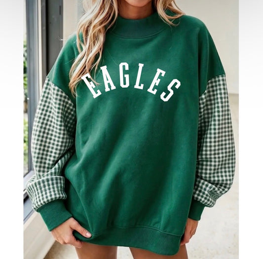 Eagles Gingham Sweatshirt