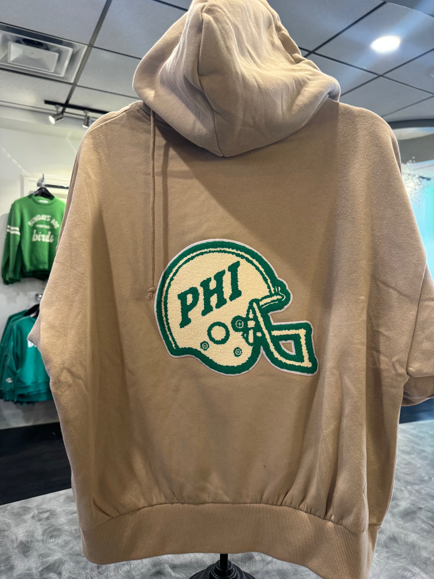 Tan Philly Patch Zip UP