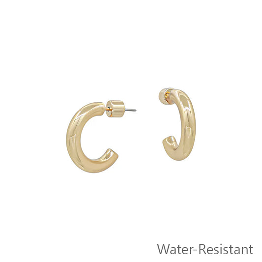 Simple Gold Hoop Earring