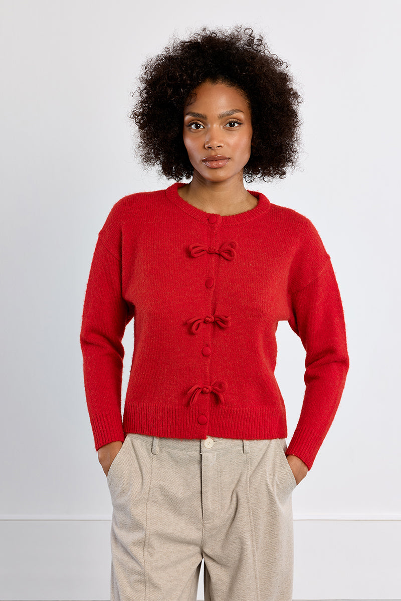 Red Bow Sweater