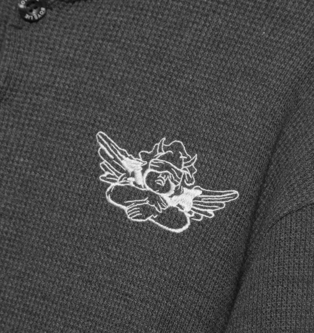 CHARCOAL READ RECEIPTS K-CREWNECK