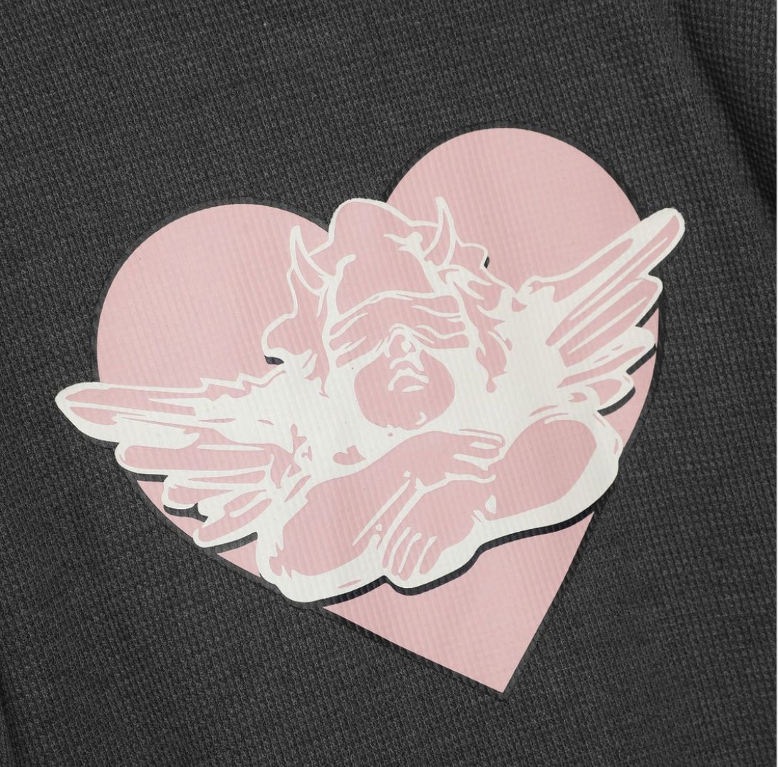 CHARCOAL READ RECEIPTS K-CREWNECK