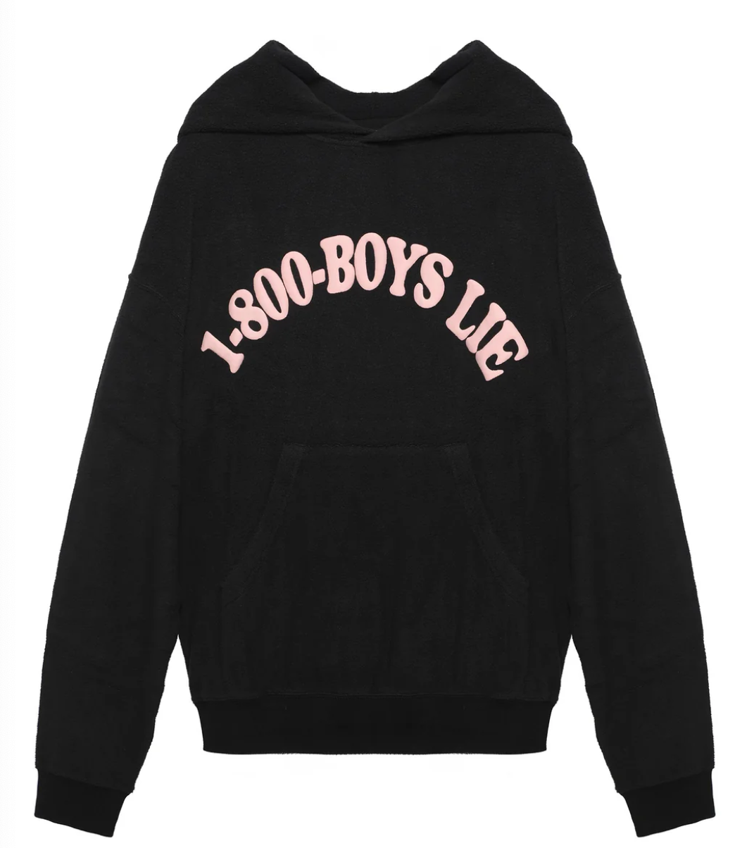 Boys Lie - BLACK 1-800 BOYS LIE RACER HOODIE