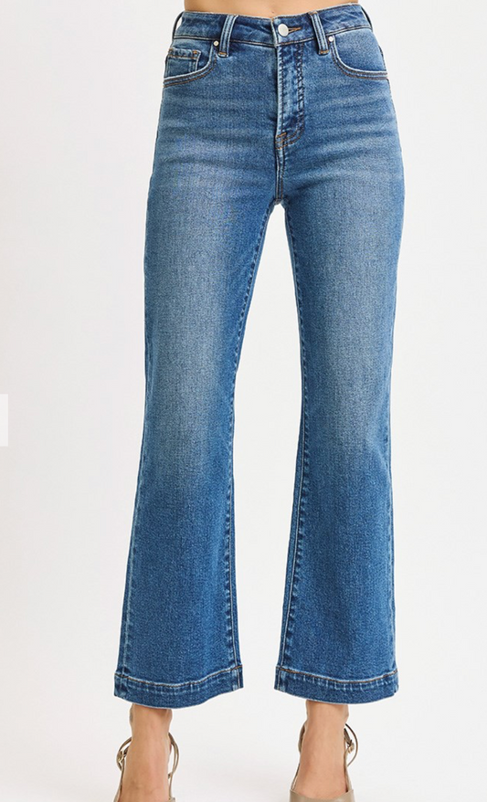 Risen - High Rise Crop Straight Jean