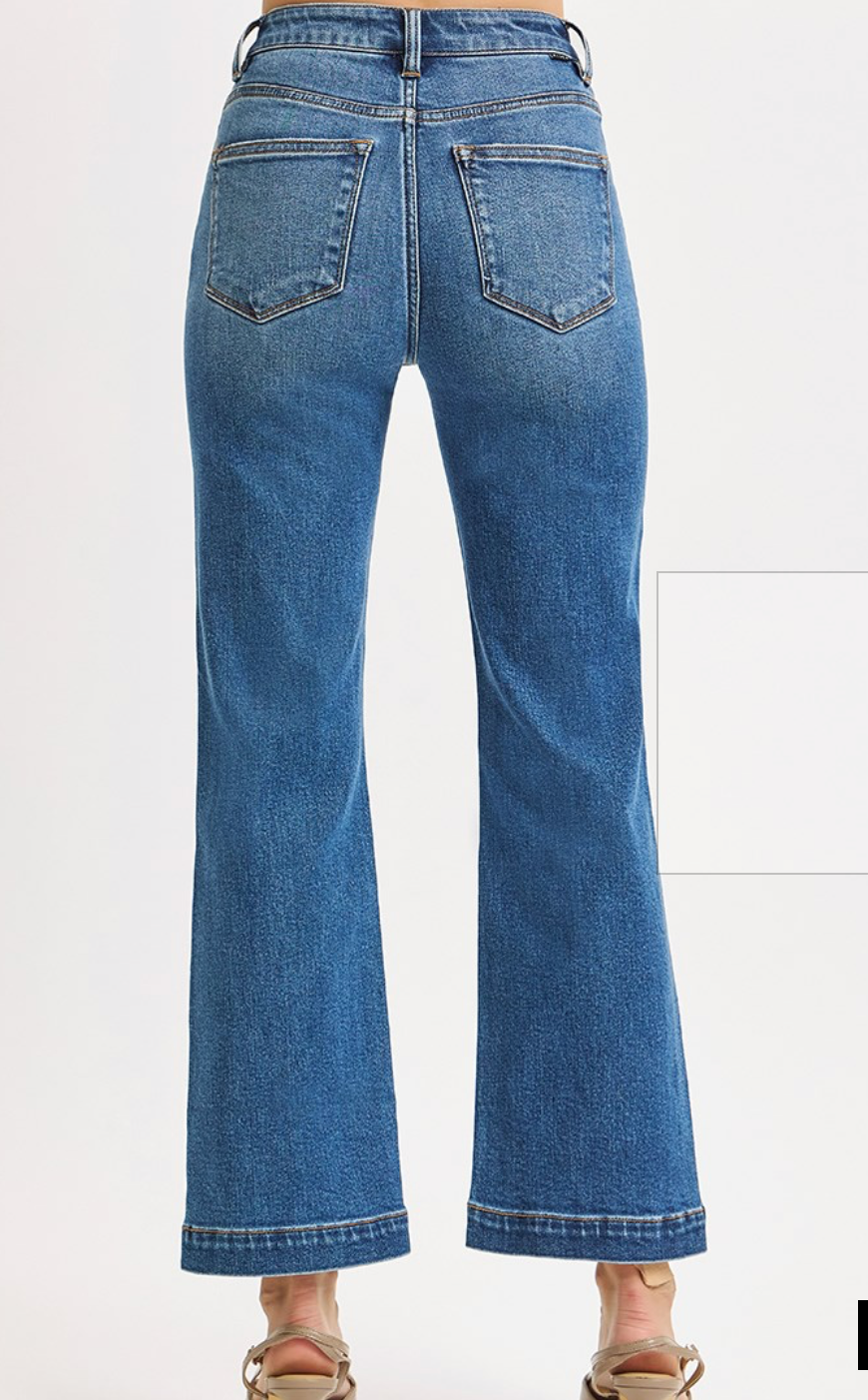 Risen - High Rise Crop Straight Jean