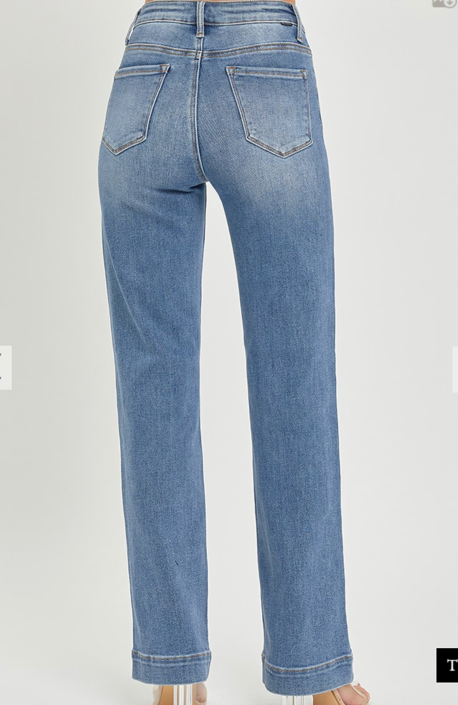 Risen - Med High Rise Straight Jean