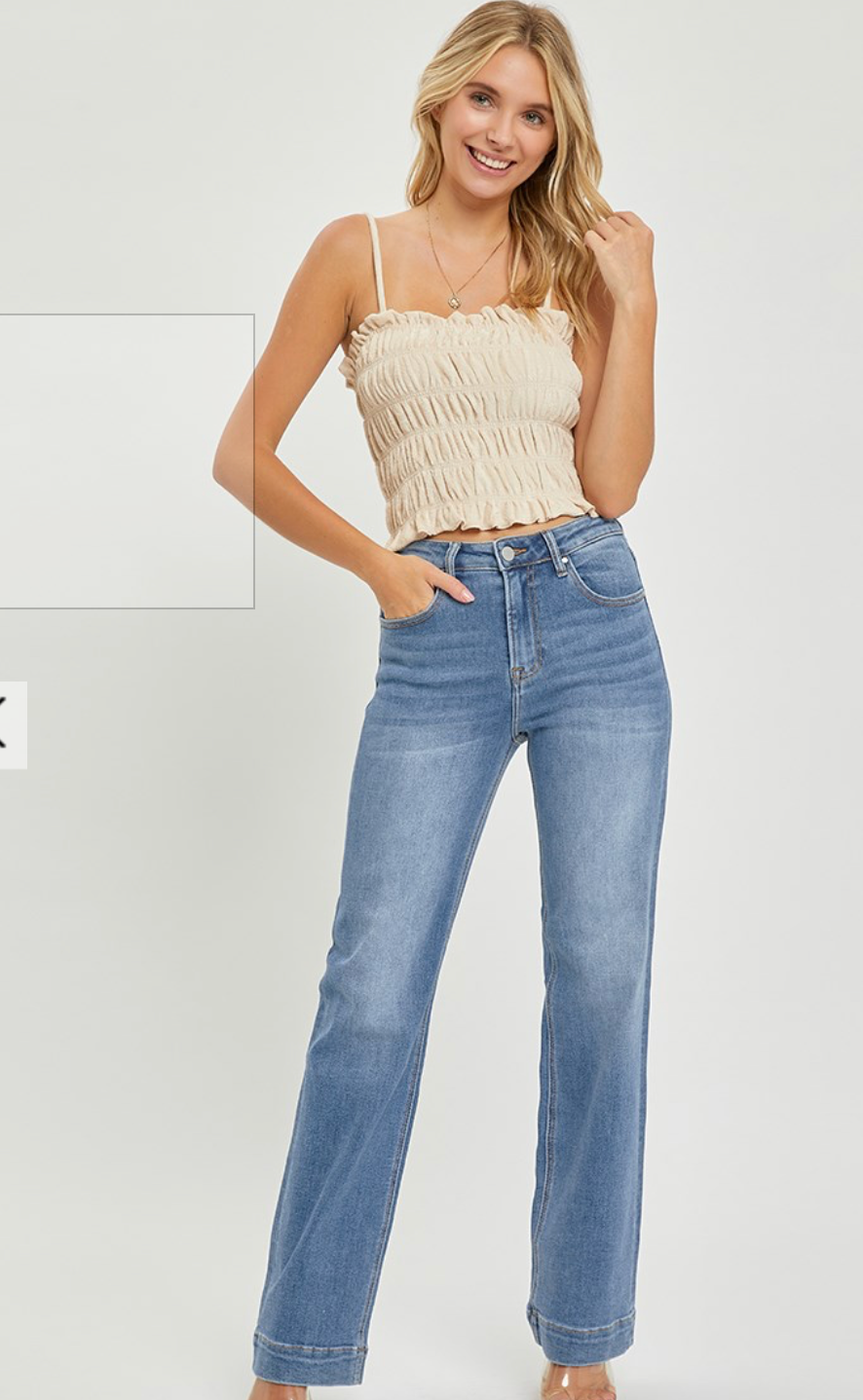 Risen - Med High Rise Straight Jean