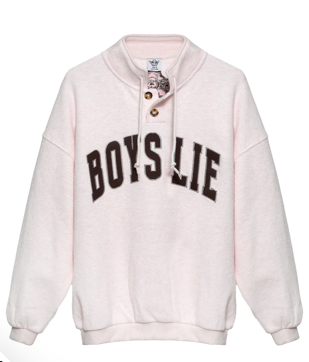 SMOKE AND MIRRORS HENLEY CREWNECK