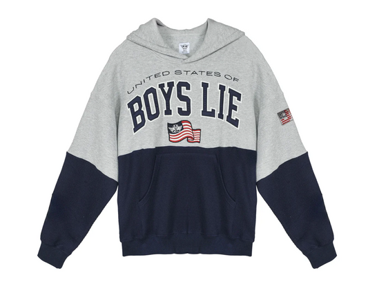 UNITED STATES OF BOYS LIE THERMAL RACER HOODIE
