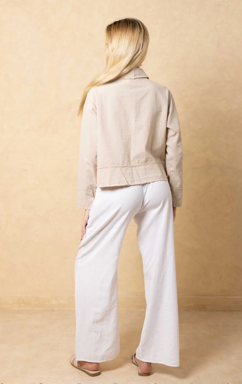 Beige Cotton Jacket
