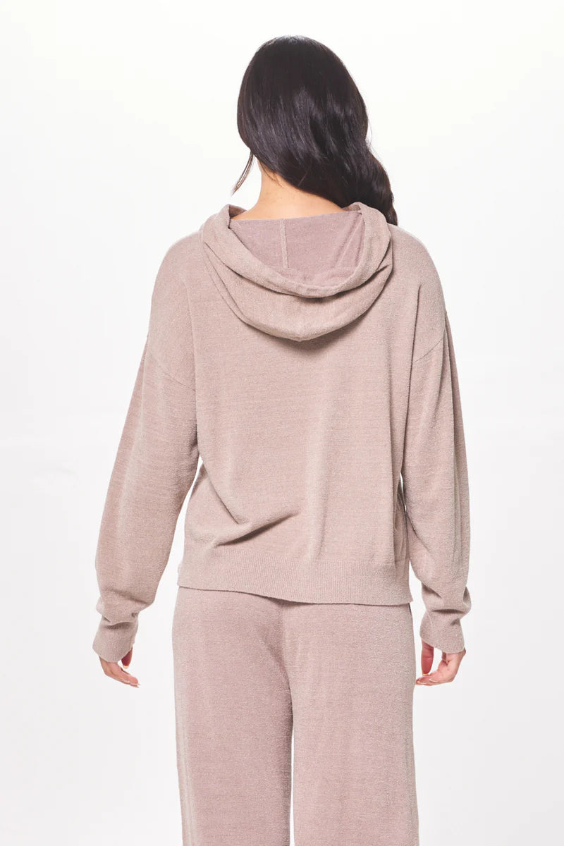 Plush Knit Pullover Hoodie