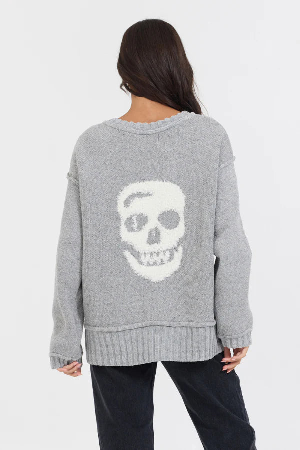 Knit Skull Sweater