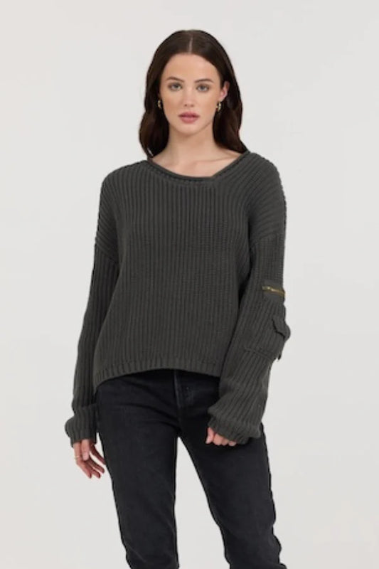 The Gravel Asymmetrical Utility Sweater