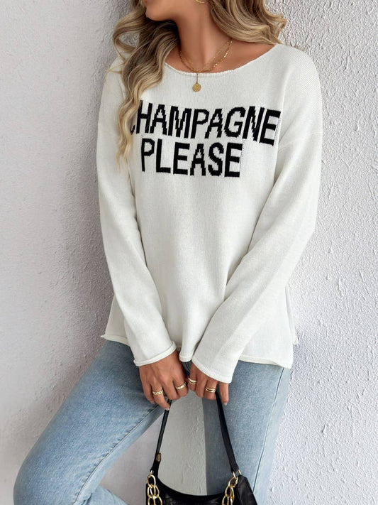 Champagne Please Sweater