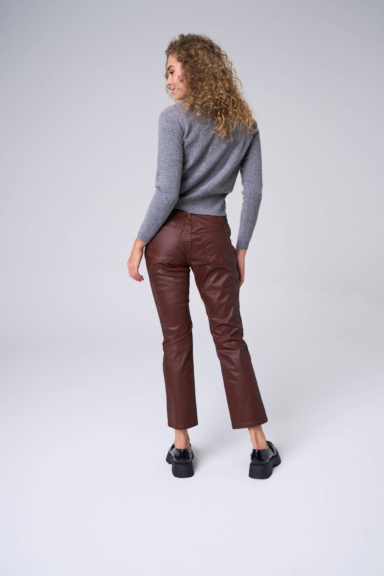 Berry Slim Straight Coated Jeans