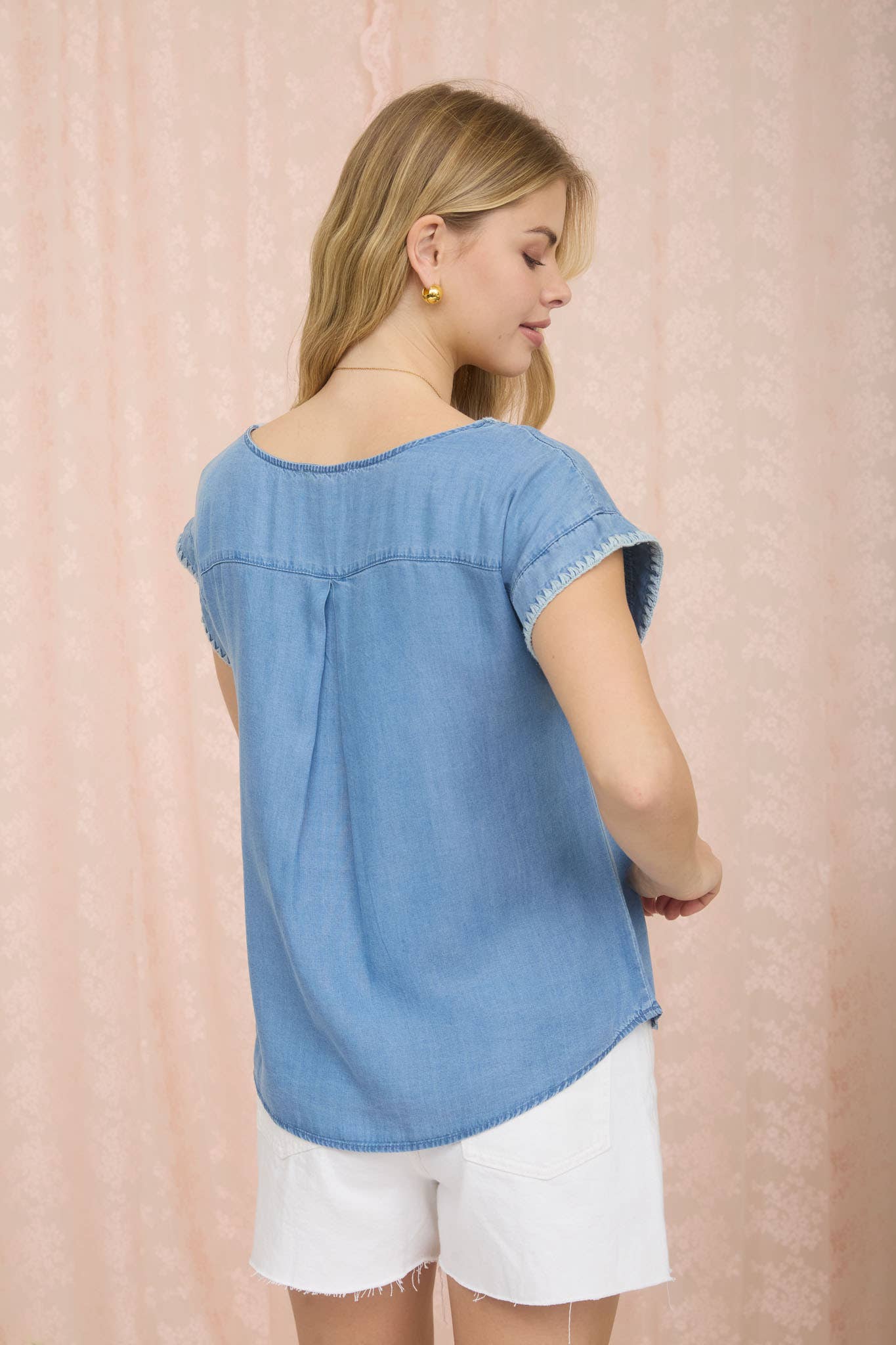 CHAMBRAY TOP