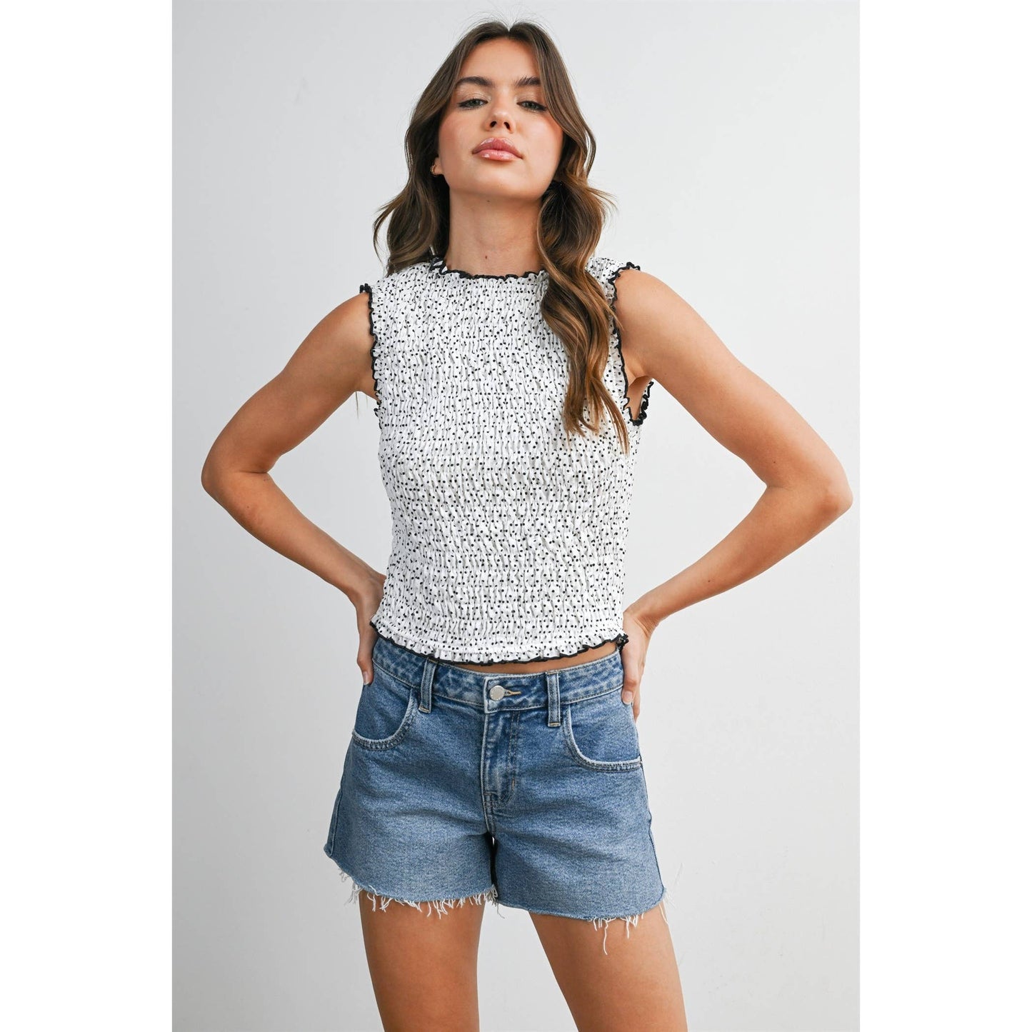 Ruched Ribbon Blouse