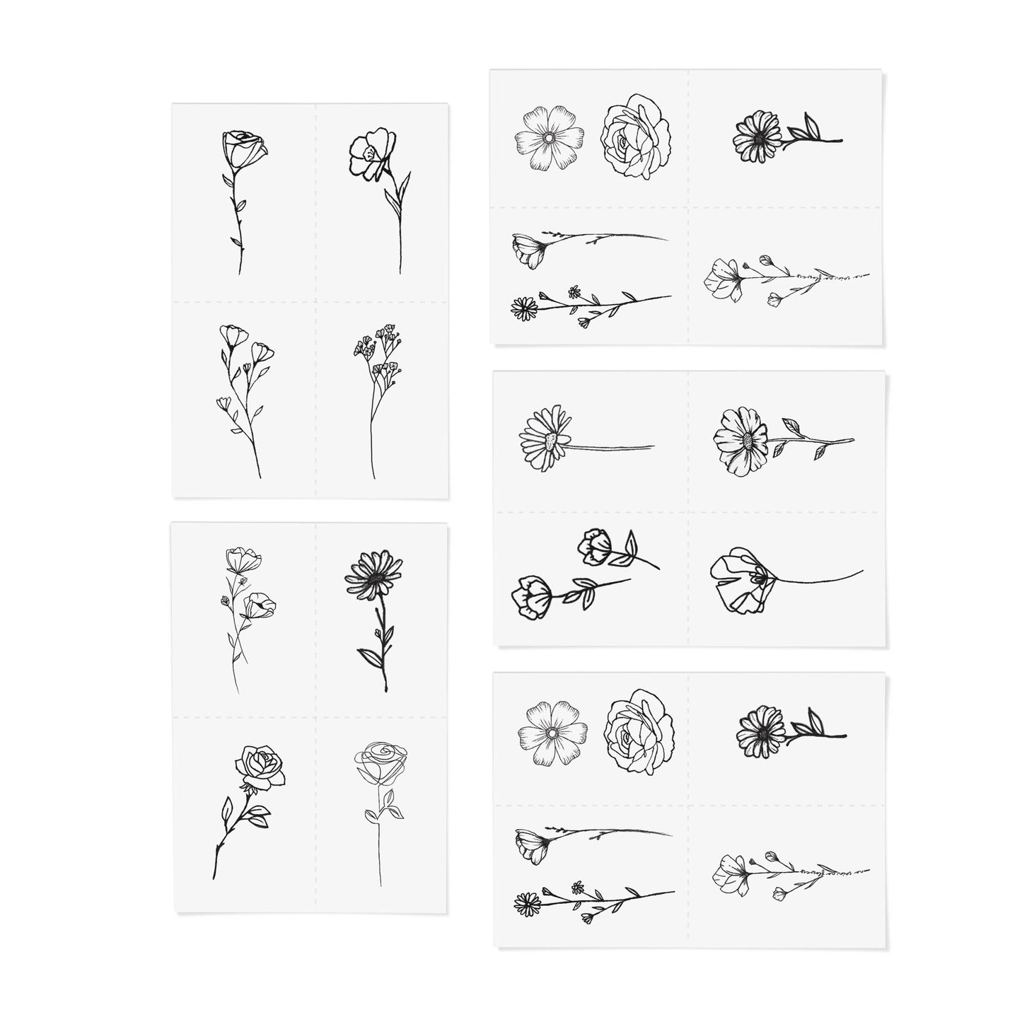 Blooming Temporary Tattoo Pack