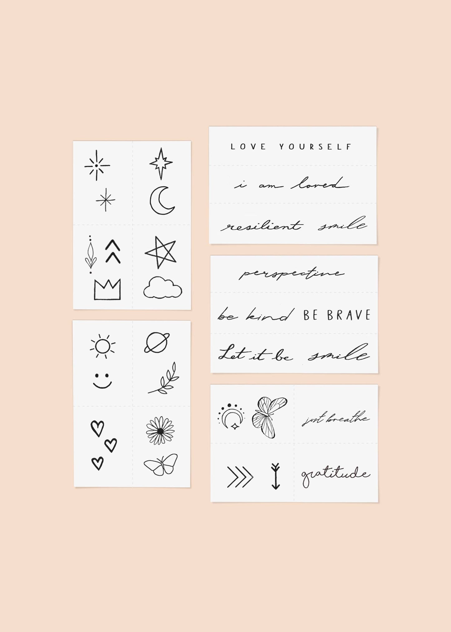 Forever Favorites Temporary Tattoo Pack