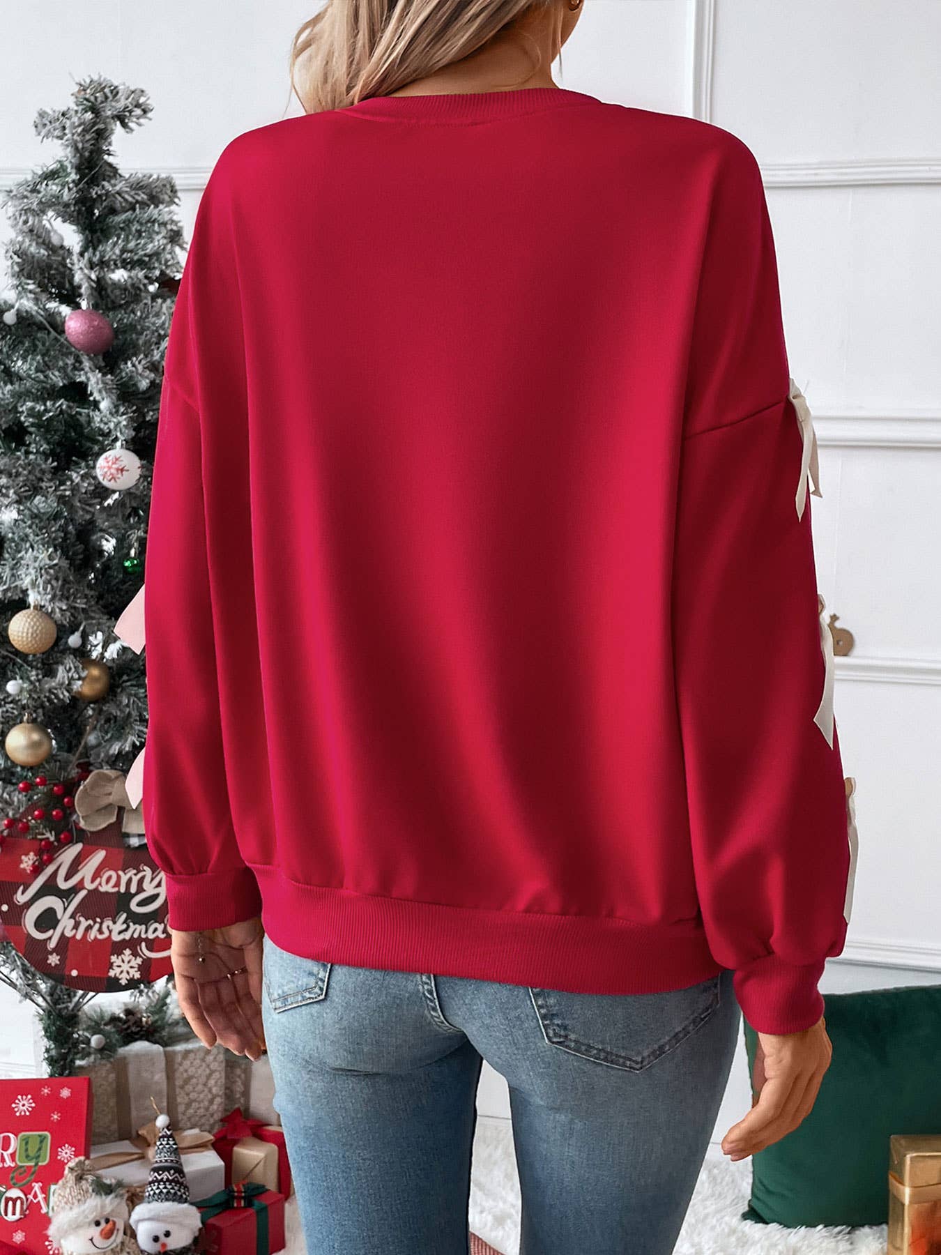 Holly Bow Sweater