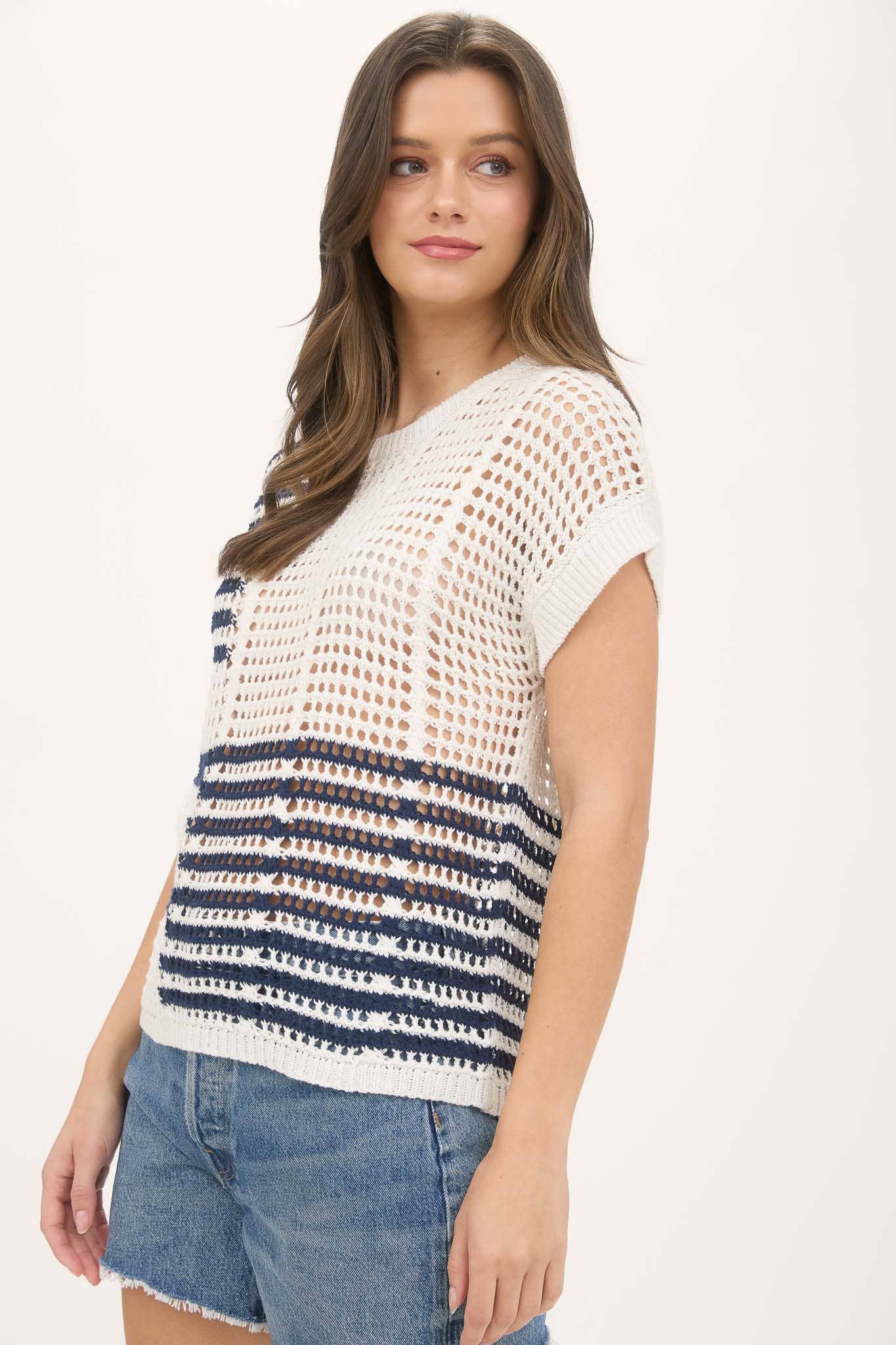 Crochet Knit Top