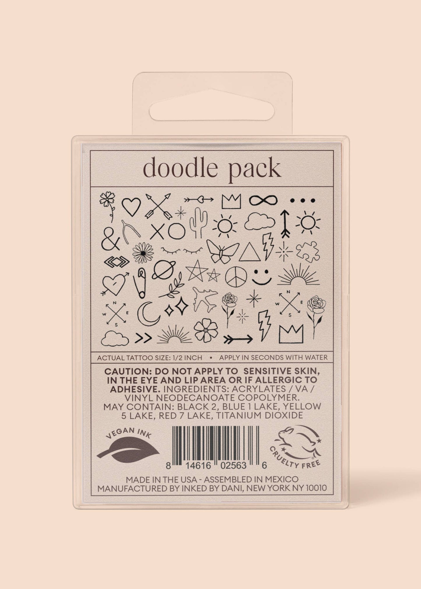 Doodle Temporary Tattoo Pack