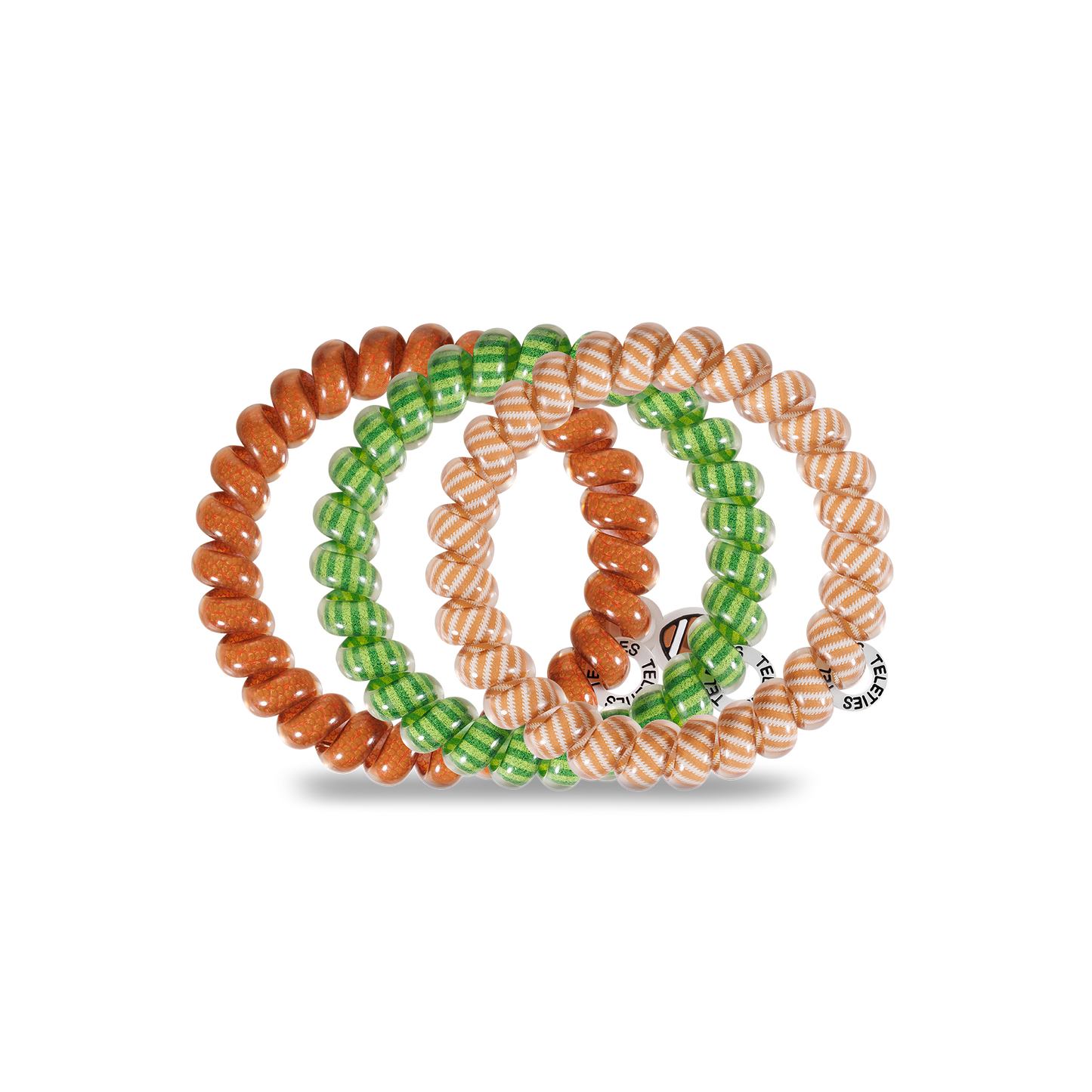 Spiral Hair Coils | Large | Football Hair Ties