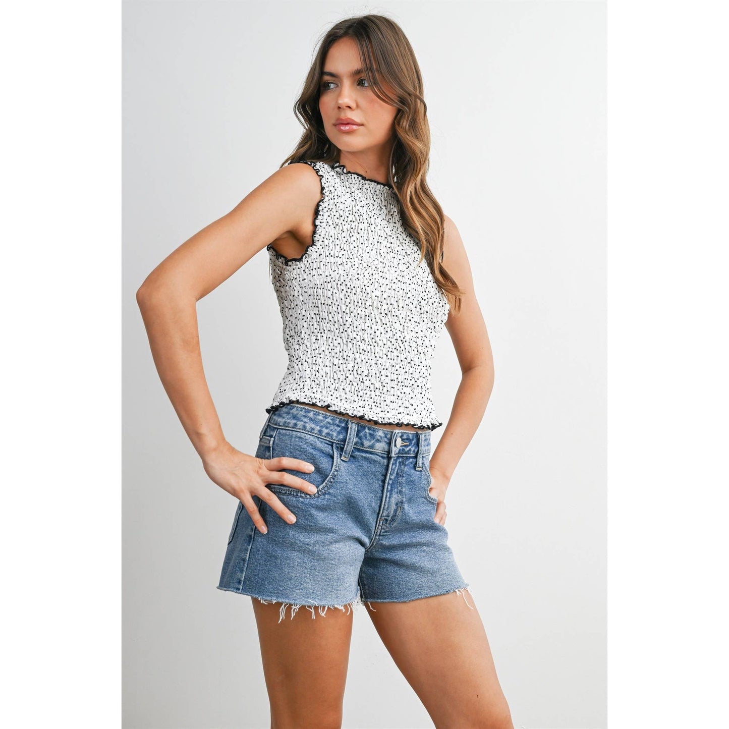 Ruched Ribbon Blouse