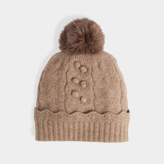 Sweet Scallop Knit Hat