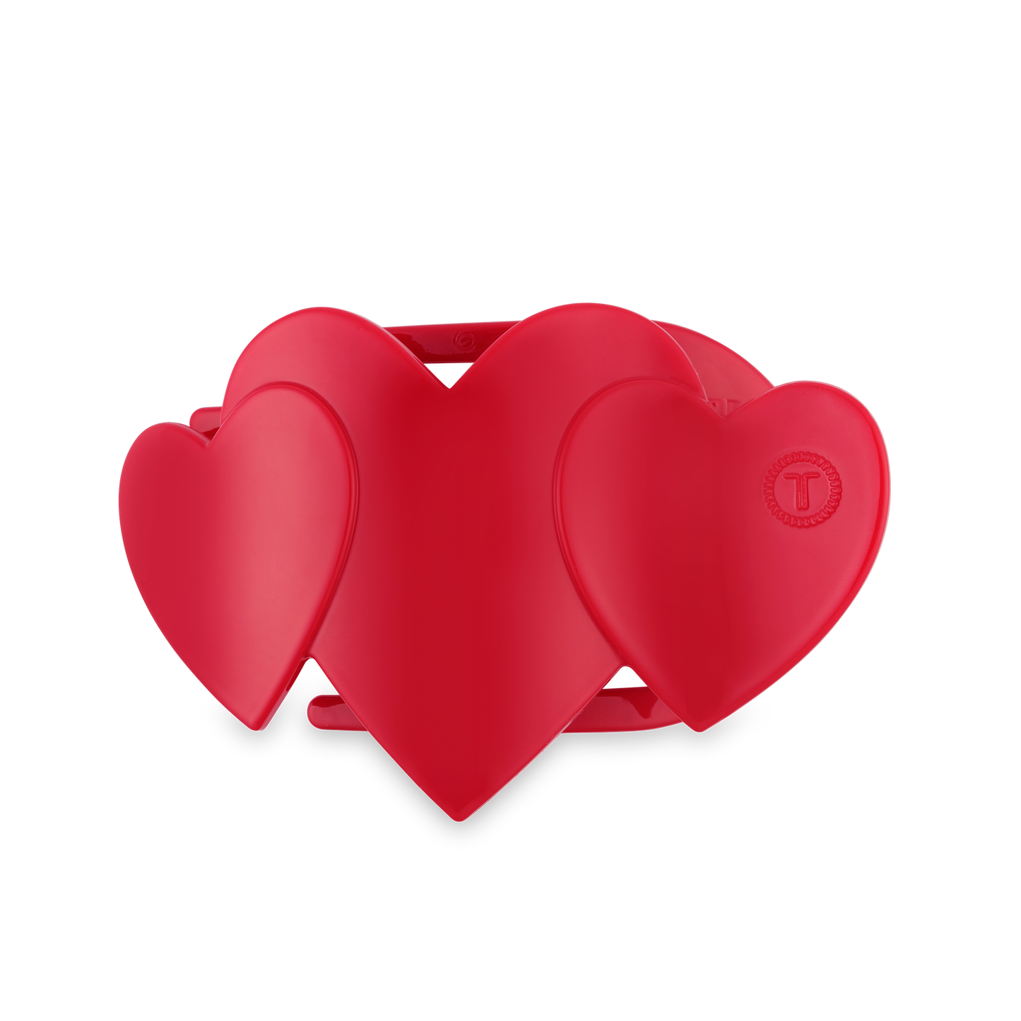 Flat Hair Clip | Medium | Red Heart to Heart