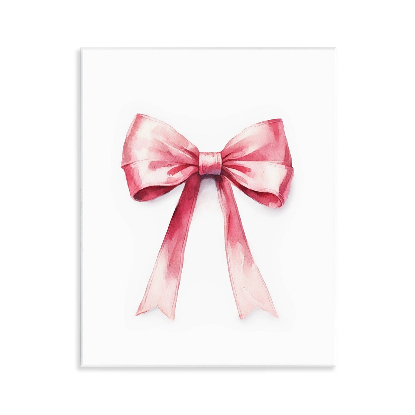 Delicate Pink Bow - Unframed Wall Art