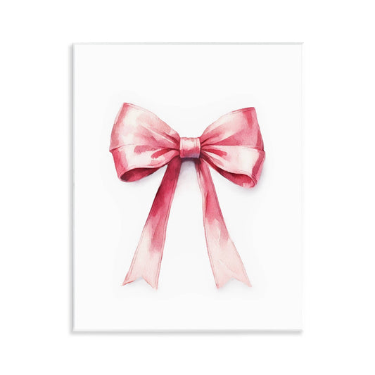 Delicate Pink Bow - Unframed Wall Art