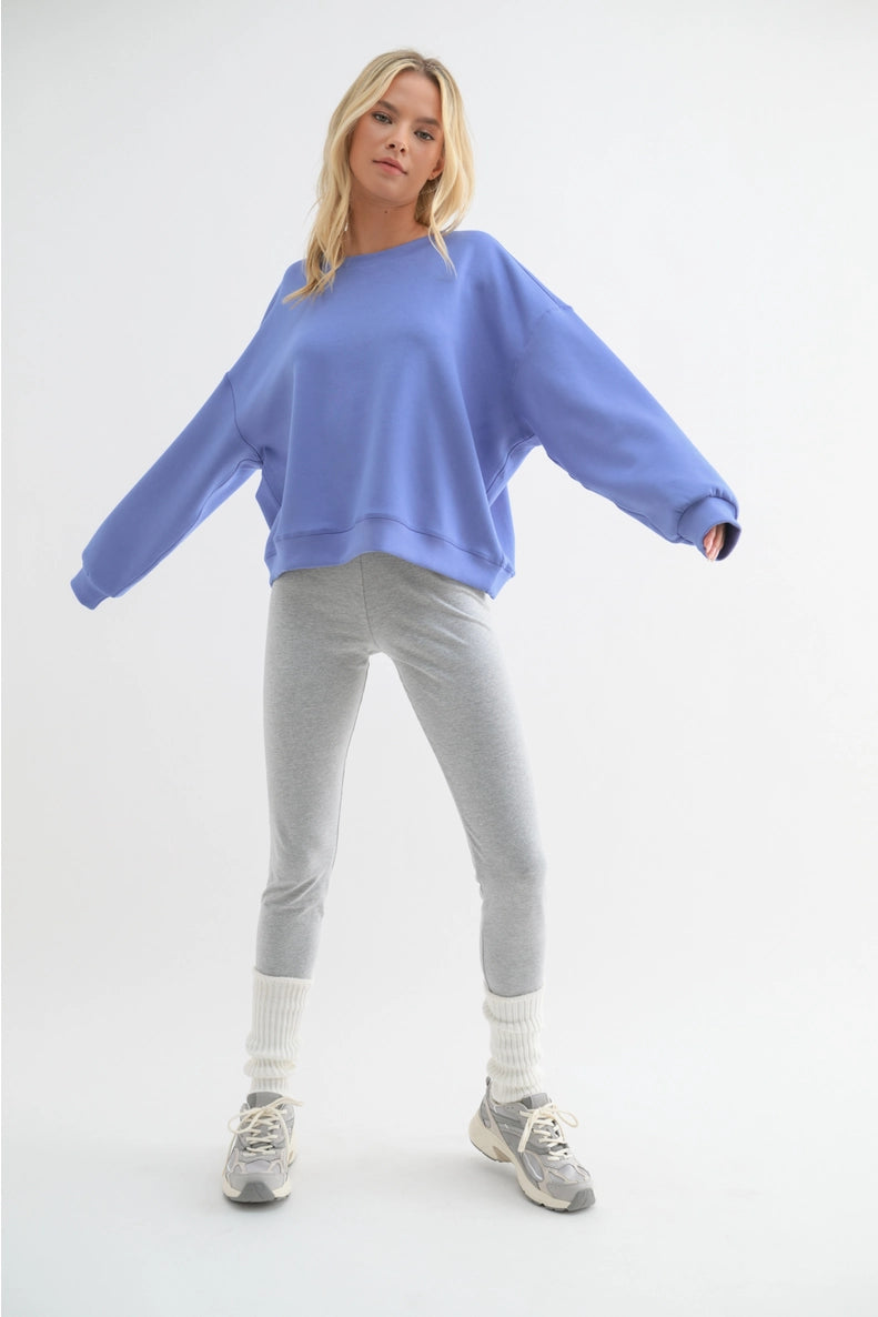 Scuba Relaxed Crop Sweatshirt