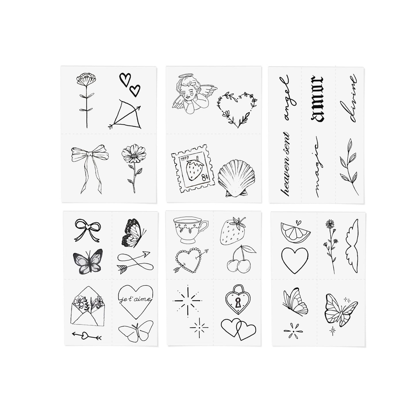 Heaven Sent Temporary Tattoo Pack