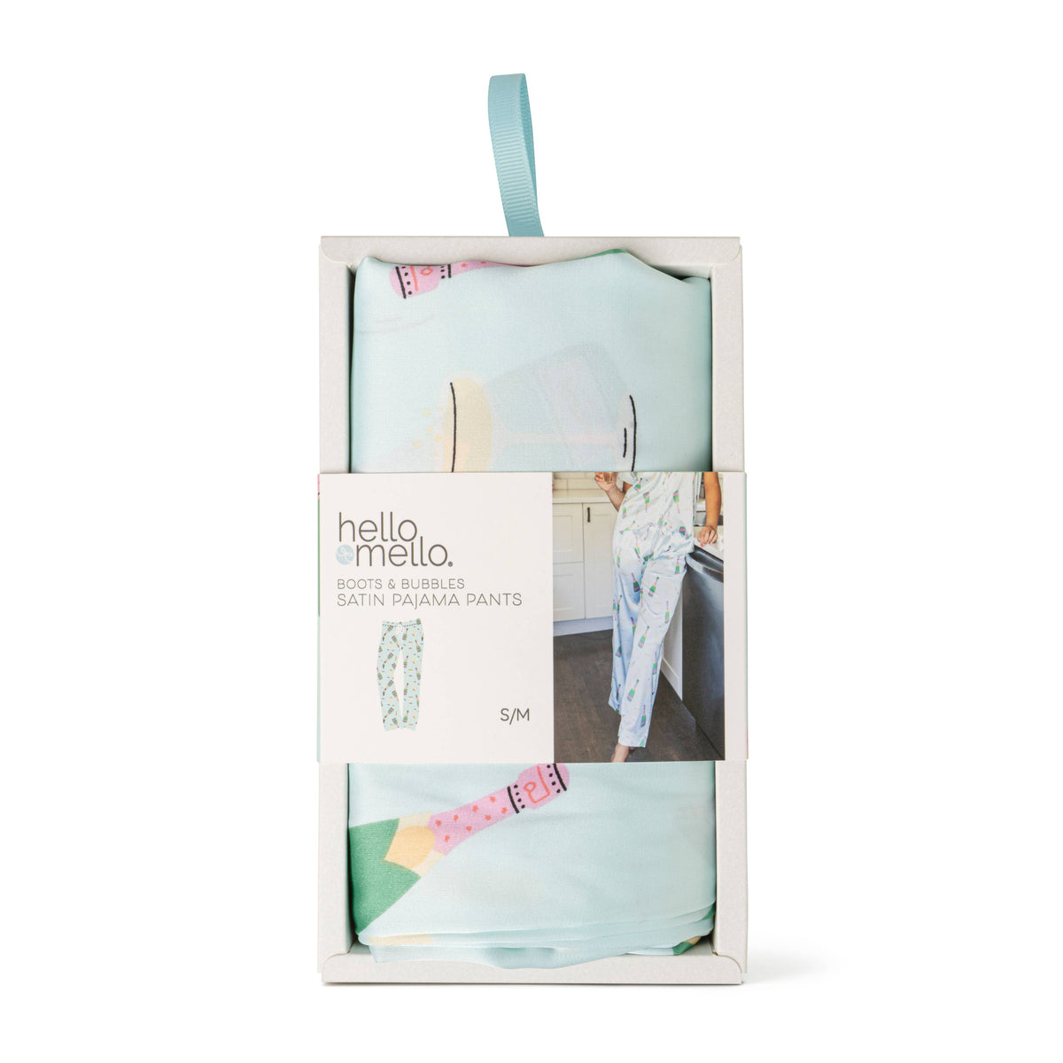 Boots & Bubbles Satin Pajama Pant