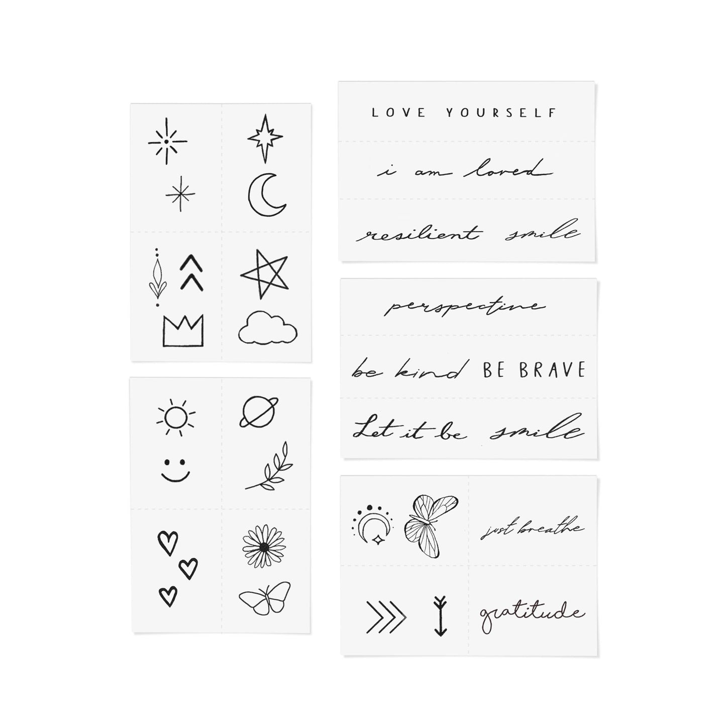 Forever Favorites Temporary Tattoo Pack