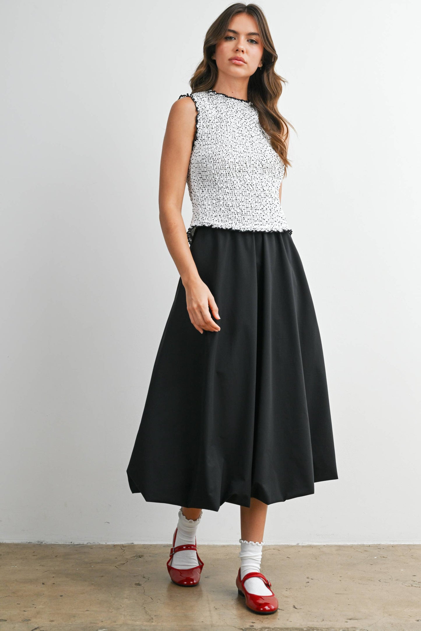 Ruched Ribbon Blouse