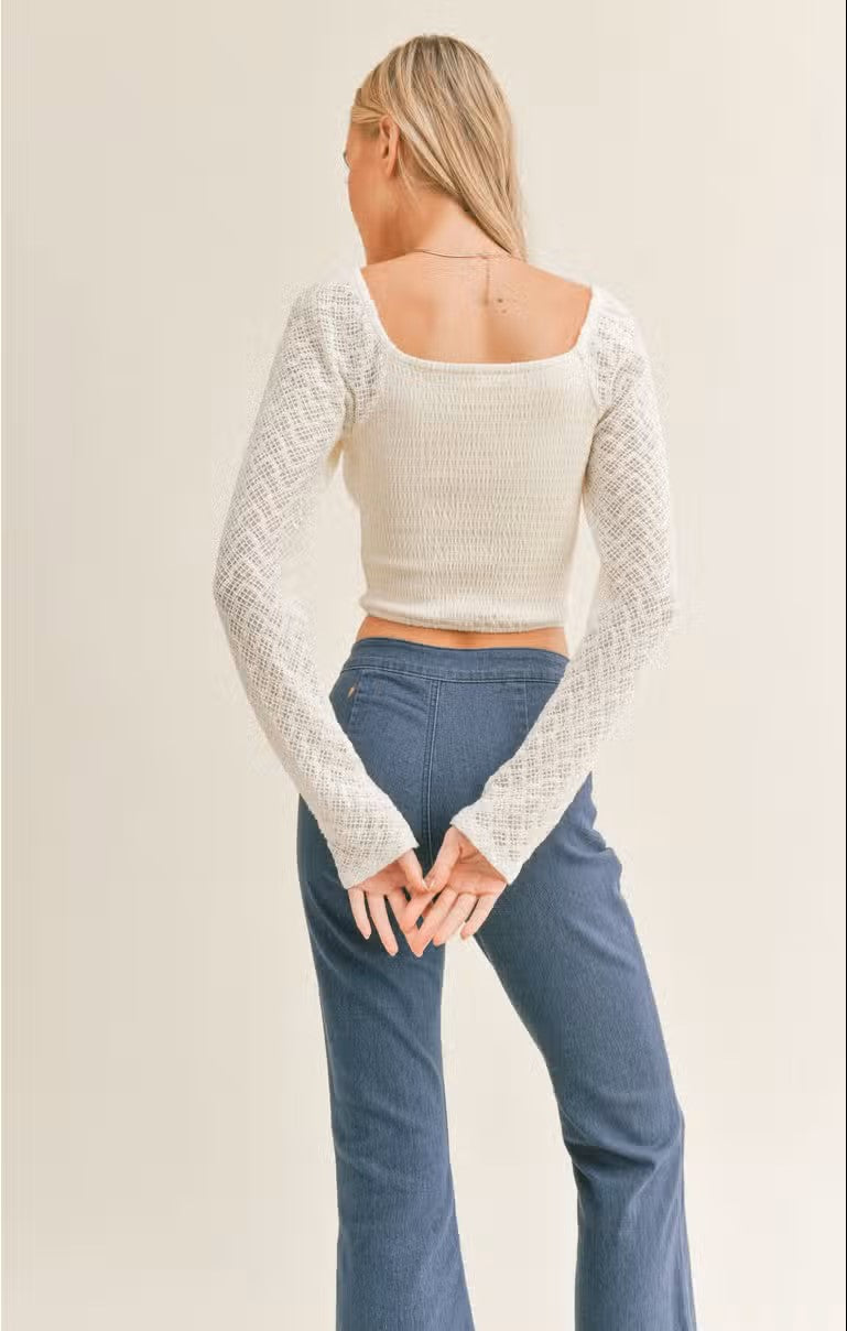 Nellie Smocked Long Sleeve Top