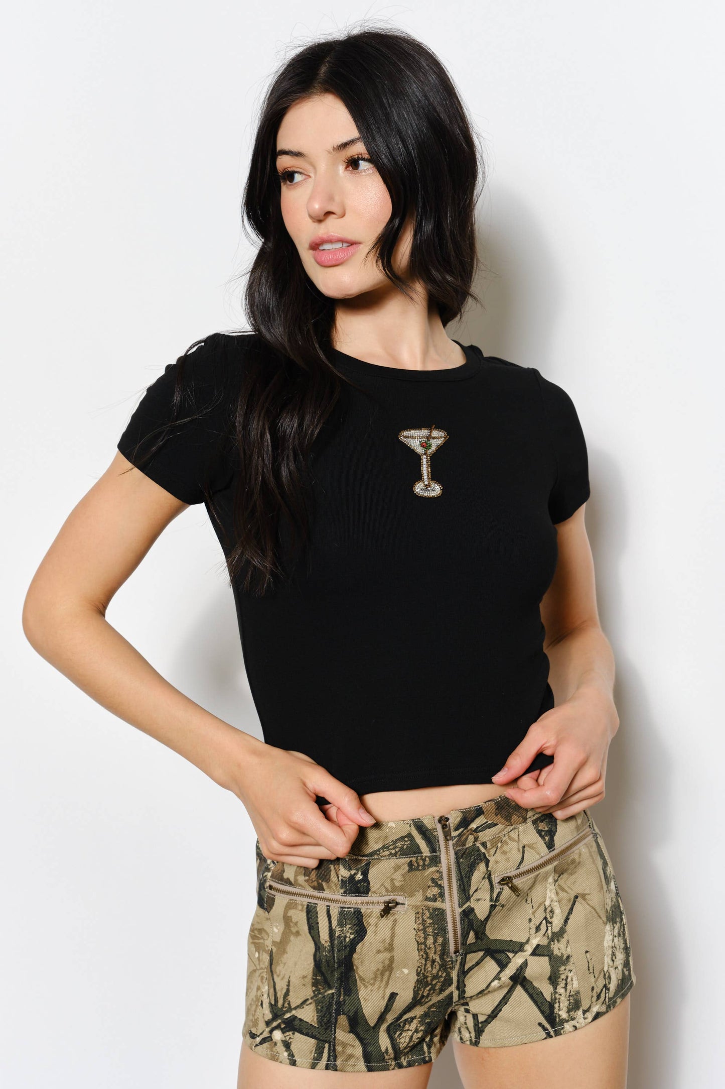 GEMMA MARTINI BEAD TEE