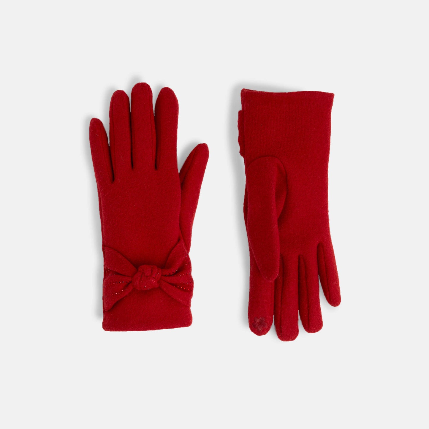 Bow Twist Wrist Touchscreen Gloves