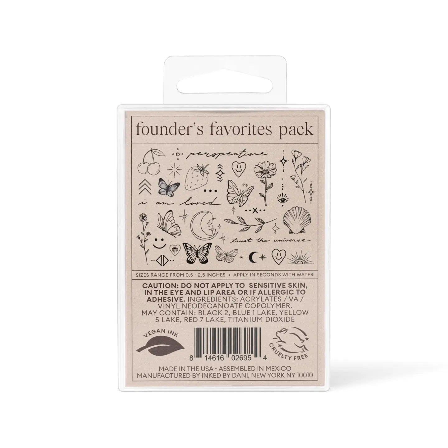 Founders Favorites Temporary Tattoo Pack