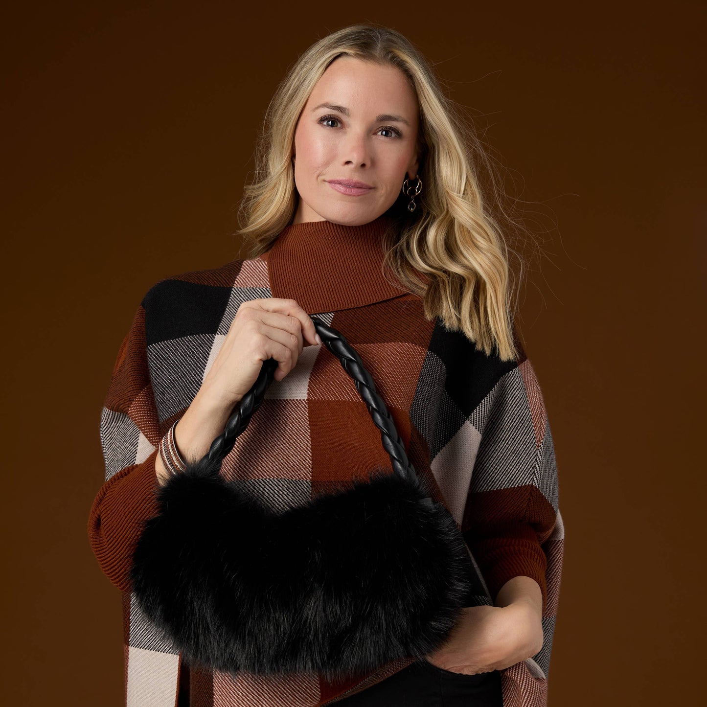 Gia Faux Fur Mini Tote