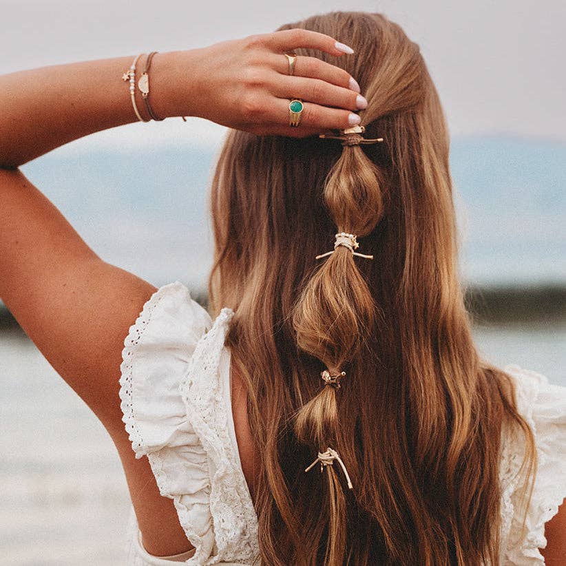 "Forever Friends" Neutral Sun Friendship Hair Tie Bracelets