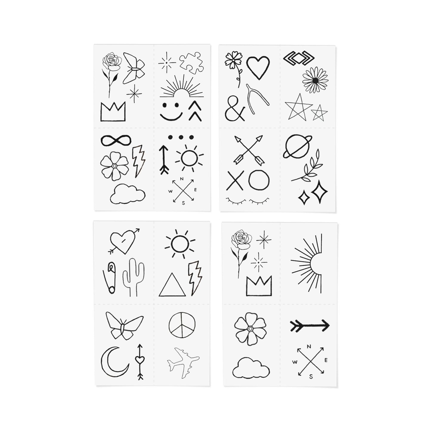 Doodle Temporary Tattoo Pack