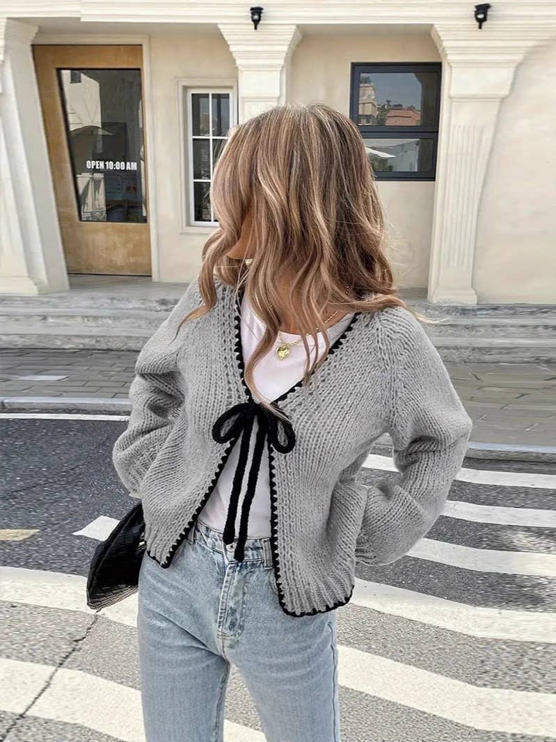 Tie Front Sweater