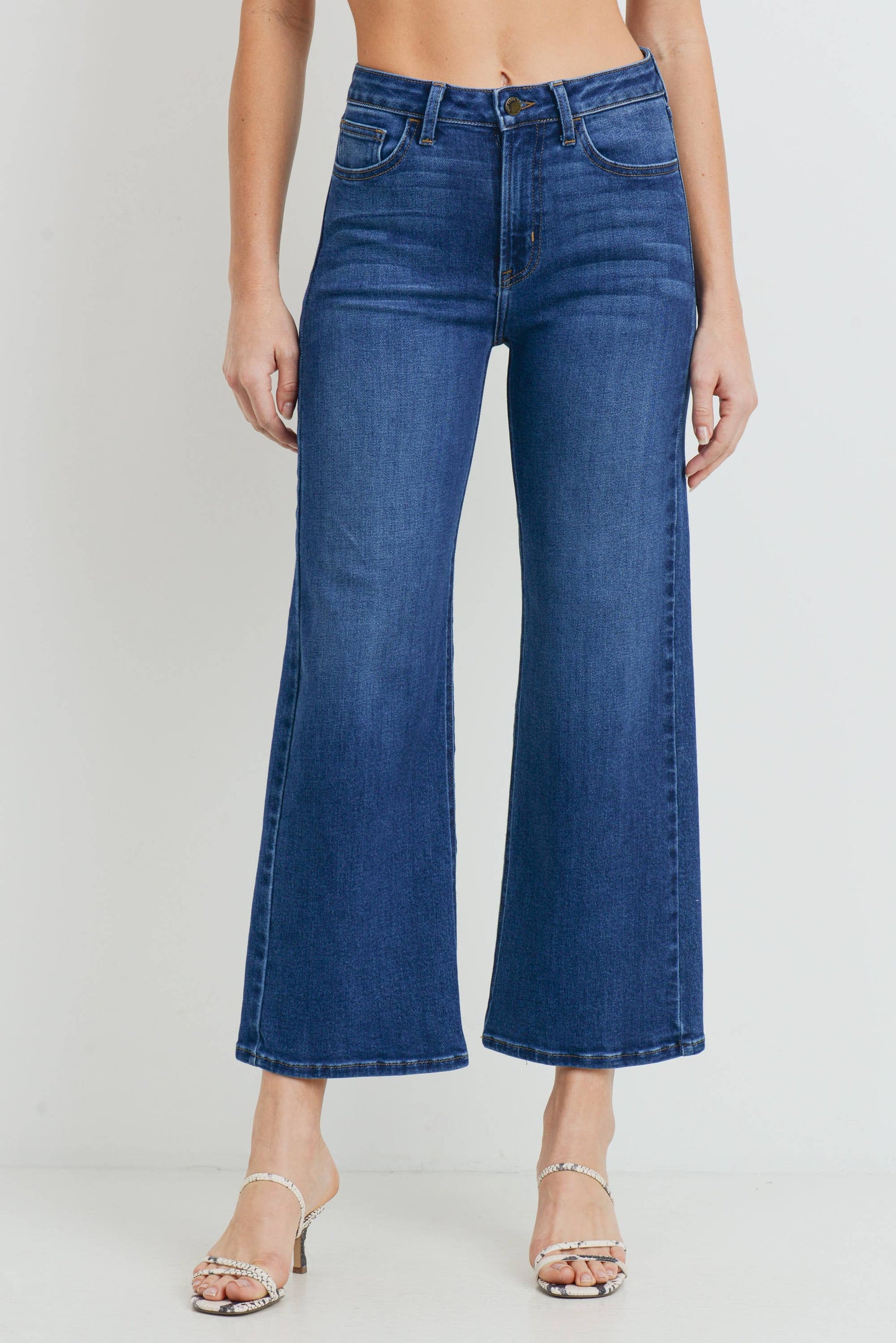 The Classic Dark Wide Leg Denim